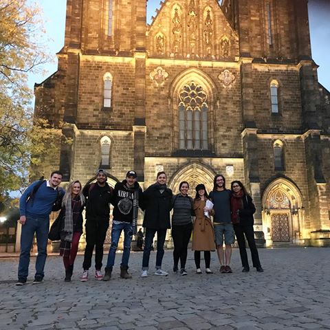 Language House students in Prague at Vysehrad