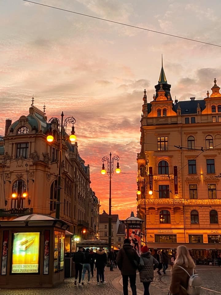 Sunset in Prague